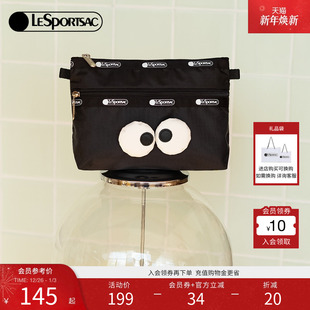 LeSportsac乐播诗新款 表情系列可爱印花拉链手拿小包零钱包女