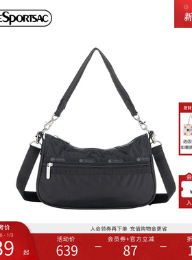 LeSportsac乐播诗CLASSIC系列2025新款纯色经典百搭腋下包斜挎包