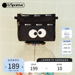 表情系列可爱印花拉链手拿小包零钱包女 LeSportsac乐播诗新款