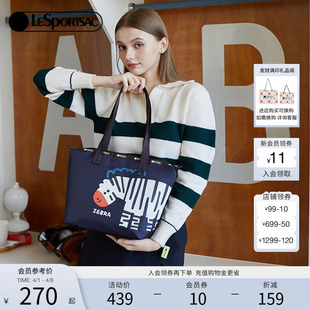 Trendy潮流卡通印花单肩包手提大容量托特包 LeSportsac乐播诗新款
