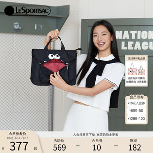 LeSportsac乐播诗可爱大眼睛托特包通勤电脑包学生斜挎包女尼龙包