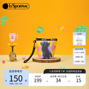 LeSportsac乐播诗2025菜菜篮子系列猫猫摇摆可爱迷你零钱包手拿包