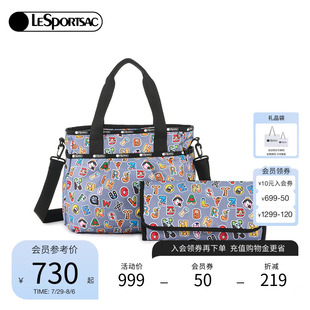 LeSportsac樂(lè)播詩(shī)快樂(lè)字母系列新款 大容量通勤手提母嬰包斜挎包女