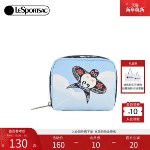 LeSportsac乐播诗新款 CITY城市限定纸鸢印花拉链手拿零钱包女