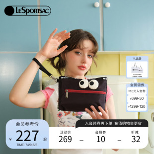 可爱便携手机包淘气黑卡包零钱包手拿包 LeSportsac乐播诗新款
