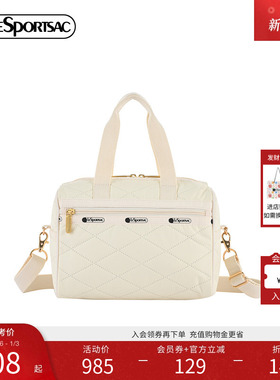 LeSportsac乐播诗新款CLASSIC经典菱格刺绣通勤单肩斜挎包女