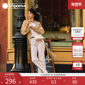 时尚 LeSportsac乐播诗新款 CLASSIC经典 菱格米白斜挎包水桶包女