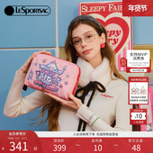 LeSportsac乐播诗TOKIDOKI™系列红粉色卡通大容量化妆收纳手机包