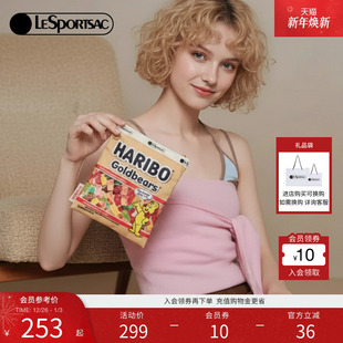 LeSportsac乐播诗2025新款 HARIBO可爱复古小熊软糖小包收纳手拿包