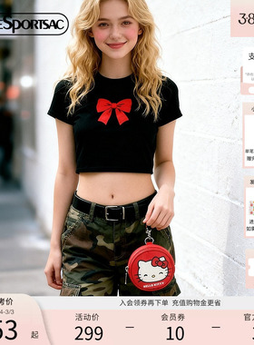 LeSportsac乐播诗新款HelloKitty合作系列可爱红色挂件包挂脖小包