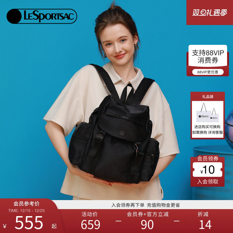 ��¶˼���Ӿ�ͬ��LeSportsac�ֲ�ʫTRENDY��ɫ������ͨ��˫���Ů �����ɫ