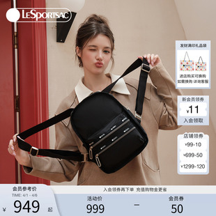 LeSportsac乐播诗新款 纯色黑色旅行双肩包2346 Essential系列时尚