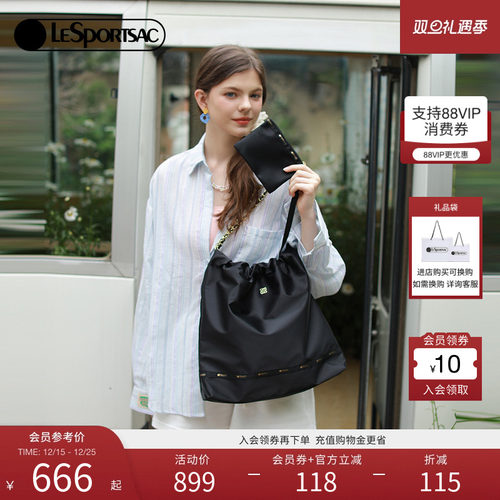 乐播诗黑金链条系列大容量托特包