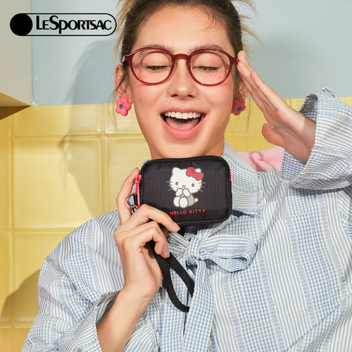 【好物体验专享】LeSportsac乐播诗三丽鸥HelloKitty凯蒂猫零钱包