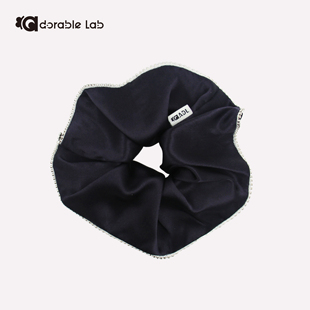 AdorableLab25春夏重磅缎面真丝水钻大肠发圈高贵名媛千金气质款