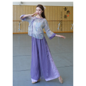 2025新款 舞蹈服古典舞演出服女飘逸仙气古风中国舞身韵纱衣练功服