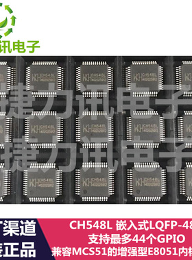 CH548L CH548G兼容MCS51的增强型E8051内核单片机支持最多44个GPI