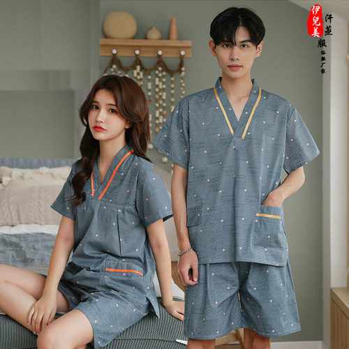 100%加肥养生美容足浴睡衣汗蒸服