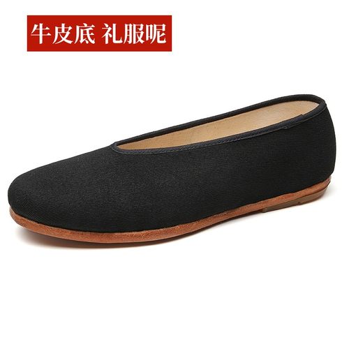 防滑耐磨布鞋软底布鞋棉布透气