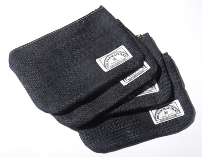 原创配饰牛仔布拉链开口零钱包