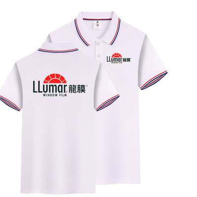 龙膜工作服翻领短袖男女通款