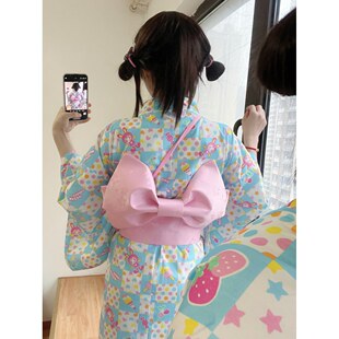 mp「浴衣」柴呼呼家樱花可爱女儿服洛丽塔和服纯棉少女Lolita