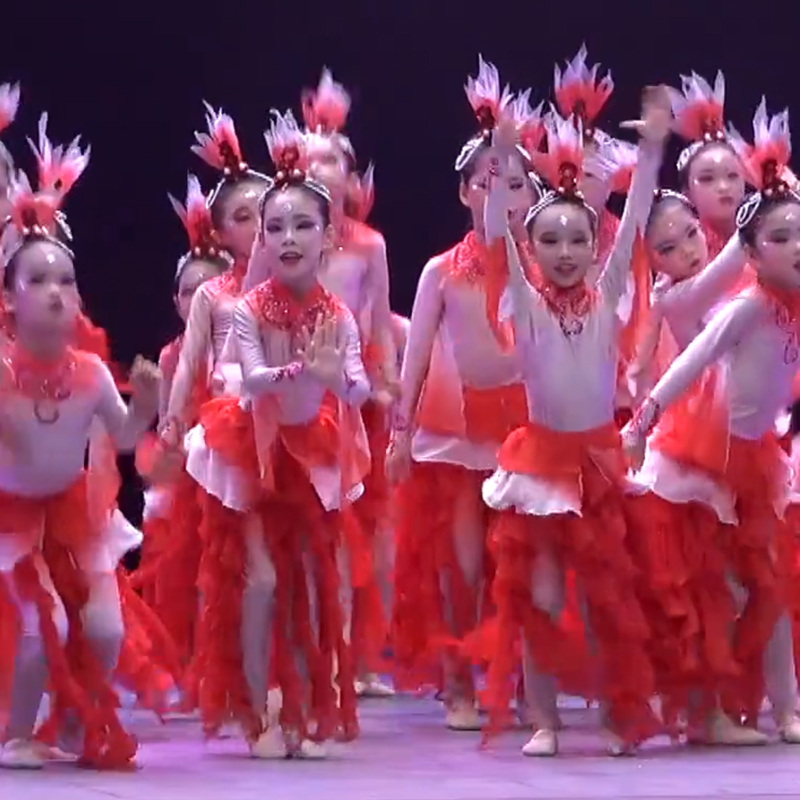 一鲤惊涛跃龙门鱼儿欢歌舞蹈服