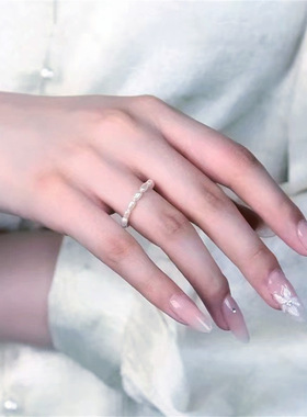 天然淡水珍珠戒指指环