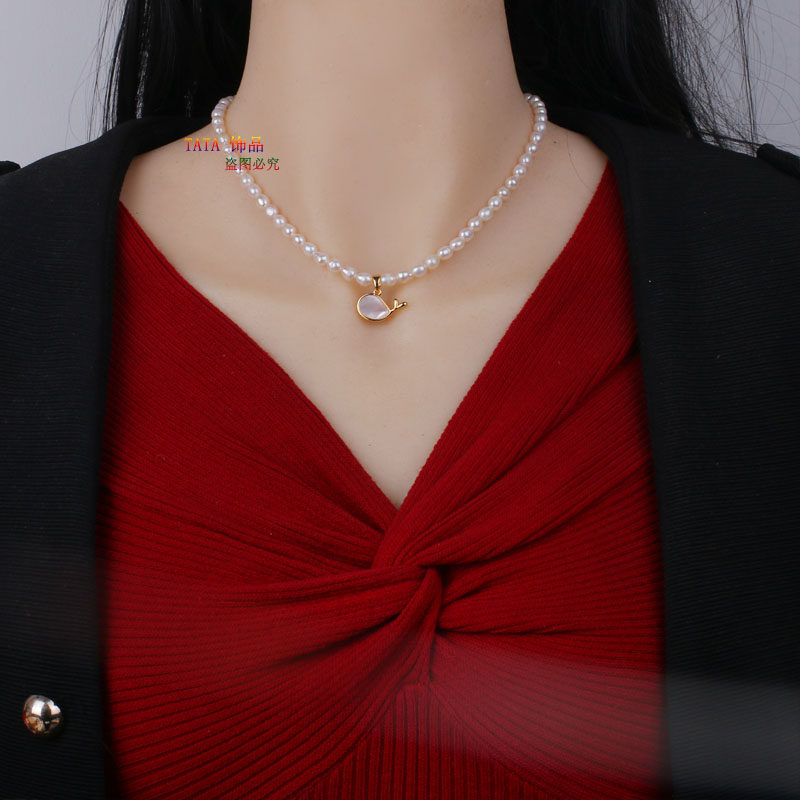 4-5小米粒真珍珠项链女黑豚吊坠锁骨链强光淡水珍珠颈链七夕礼物,珠宝/钻石/翡翠,颈饰,淘宝优惠券,粉丝福利购,淘宝优惠卷