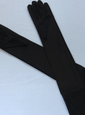 外贸出口原单加长超薄款开车礼仪时尚防晒冰丝细网格女士分指手套