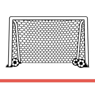 足球场球门创意球门框图案运动墙贴画健身房馆酒吧镂空装饰墙贴纸