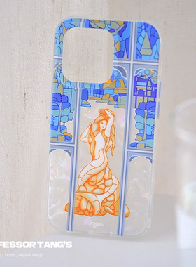 ProfessorTang 原创手机壳美人鱼哈利波特周边魔法格兰芬多贝壳纹适用于苹果16promax15iPhone14欧美全包imd