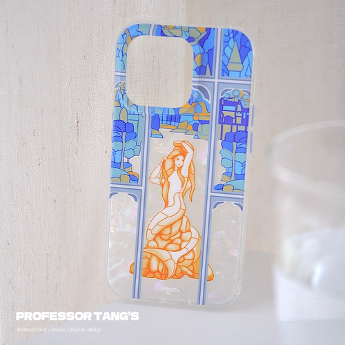 贝壳纹魔法美人鱼窗花