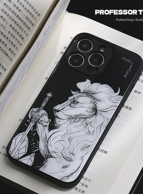 ProfessorTang 原创学院浮世绘系列格兰芬多狮院手机壳哈利波特适用于苹果iPhone14promax小众13全包欧美华为