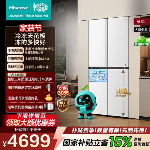 海信大薄荷600Max冰箱269L大冷冻