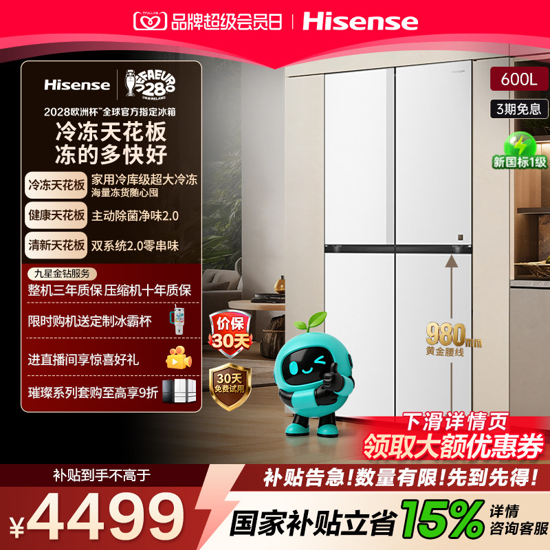 海信大薄荷600Max冰箱269L大冷冻										