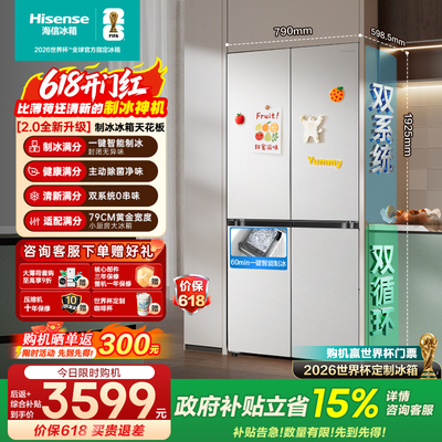 [大薄荷2.0]海信508十字制冰冰箱