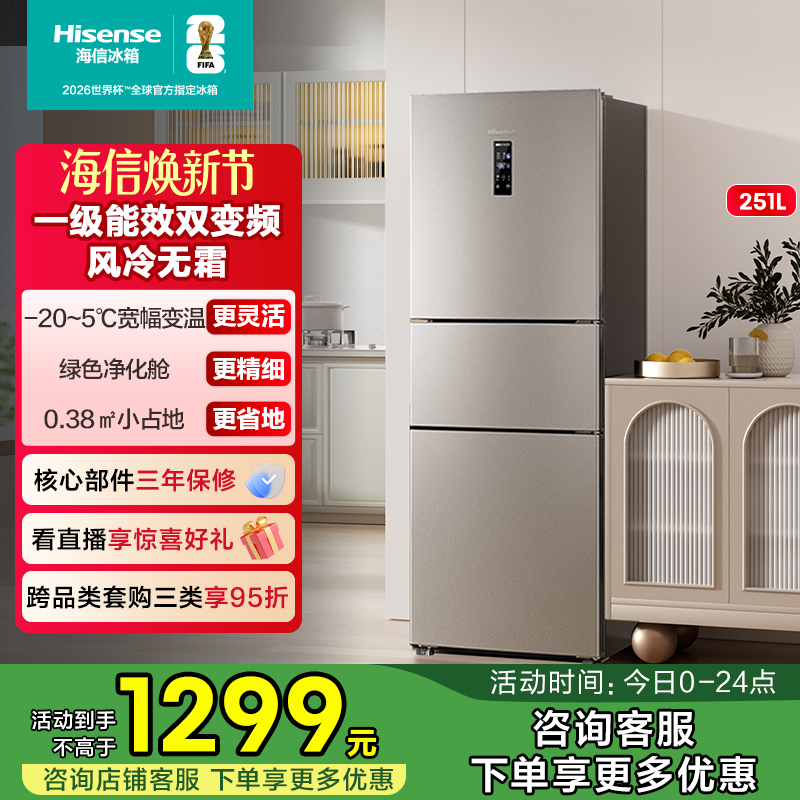热卖5万+海信251一级节能冰箱