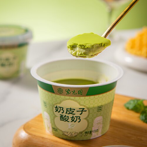 紫光园奶皮子酸奶抹茶原味茉莉