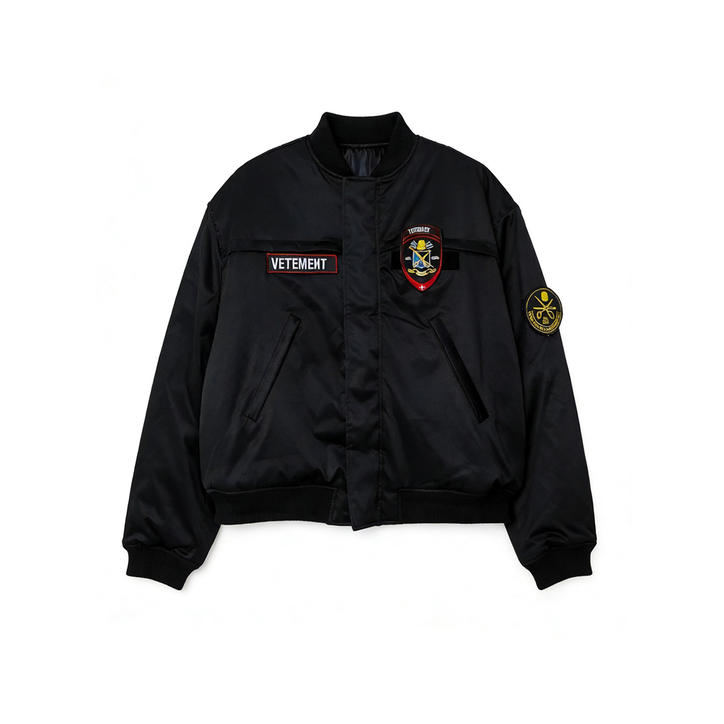 FOGXX VINTAGE魔术贴刺绣VTM飞行夹克棒球服美式高街宽松夹克外套