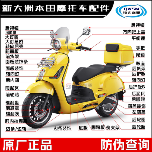 新大洲本田NS150L面板泥瓦外壳