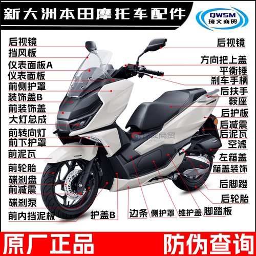 NS150GX边条后视镜泥瓦侧盖护板