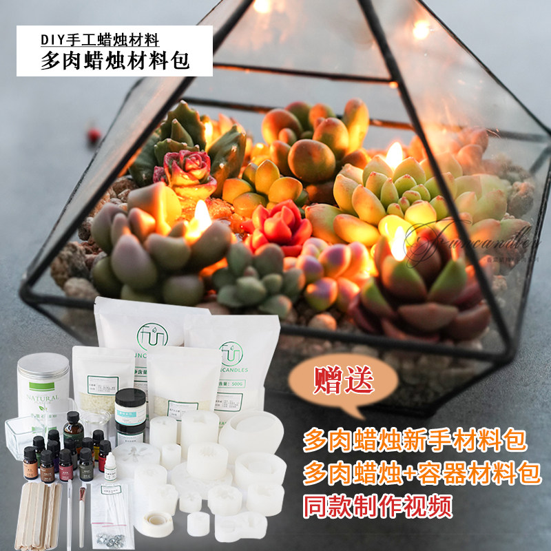 多肉硅胶模具仿真植物盆栽diy手工香薰蜡烛材料慕斯蛋糕甜品模具,家居饰品,香薰蜡烛,淘宝优惠券,粉丝福利购,淘宝优惠卷