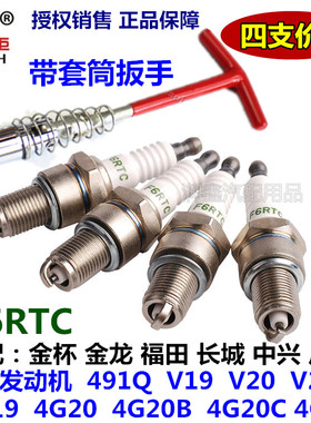 适配金杯海狮/福田快运/金旅金龙/长城中兴皮卡4Y专用F6RTC火花塞