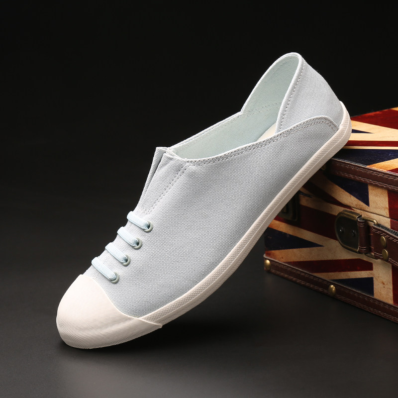 2026年新款春季男士一脚蹬帆布鞋韩版潮鞋休闲老北京布鞋春秋板鞋