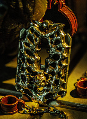 渡鸦原创可拆卸食人鱼刀片银吊坠