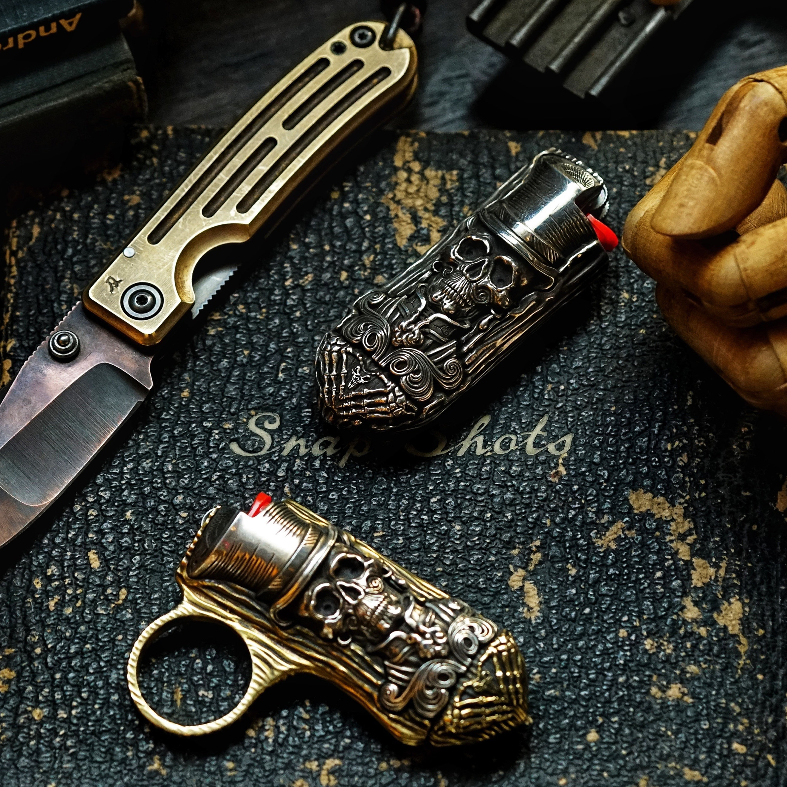 渡鸦原创墨西哥风格纯银打火机壳