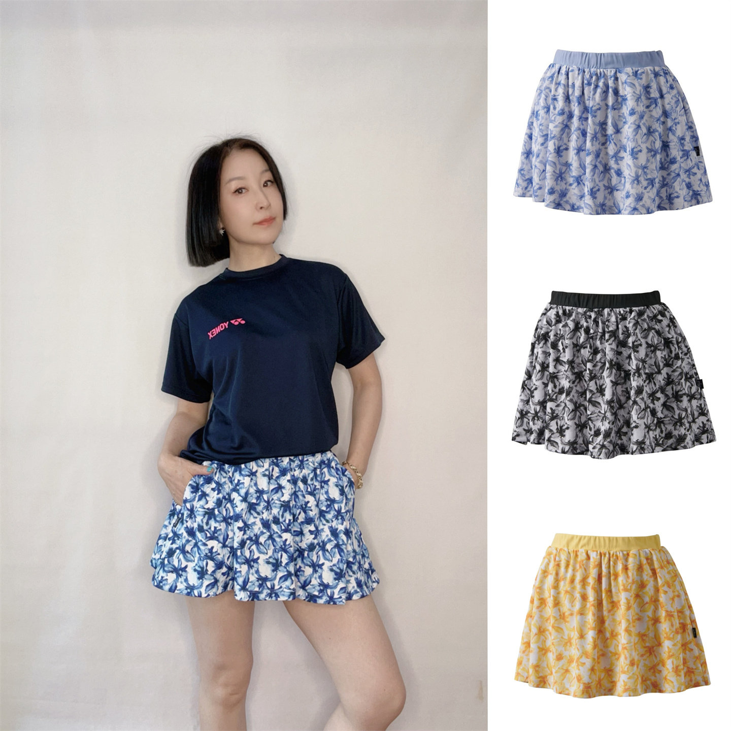 王子羽毛球服短裙下装速干裙女士