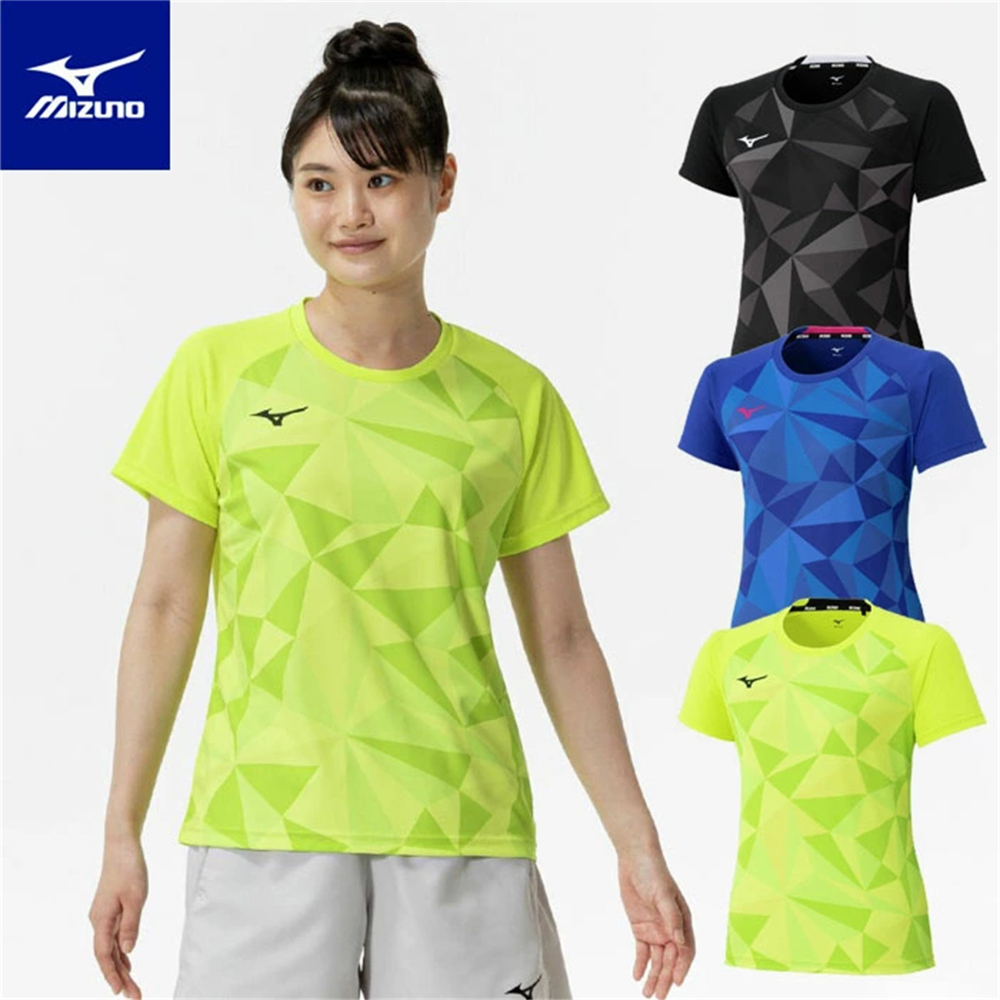 2025夏新日本JP版代购MIZUNO美津浓女士羽毛球服短袖速干衣T恤