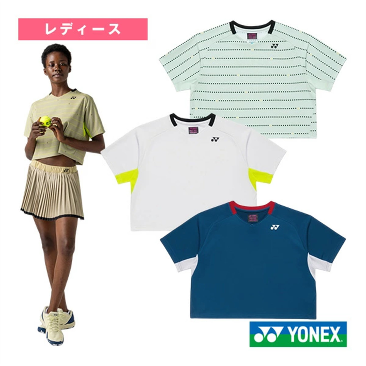 尤尼克斯YONEX2026年新女士羽毛球服/网球短袖罩衫日本正品代购